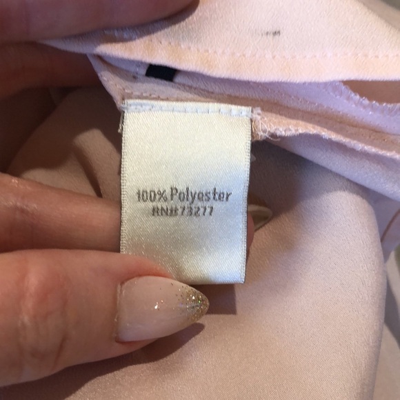 Lauren Conrad dusty pink w black accents strappy  sleeveless top cami L - Picture 6 of 8